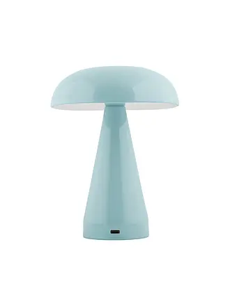 LEITMOTIV | LED Tischlampe 15,5x20,56cm Ochre Yellow | hellblau